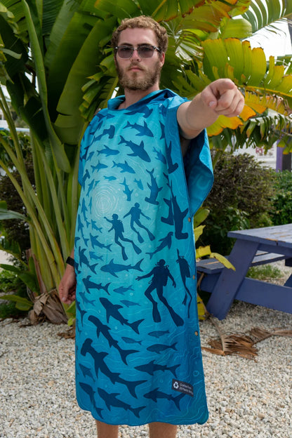 Kahu - Mano Kihikihi Towel Poncho (Max)