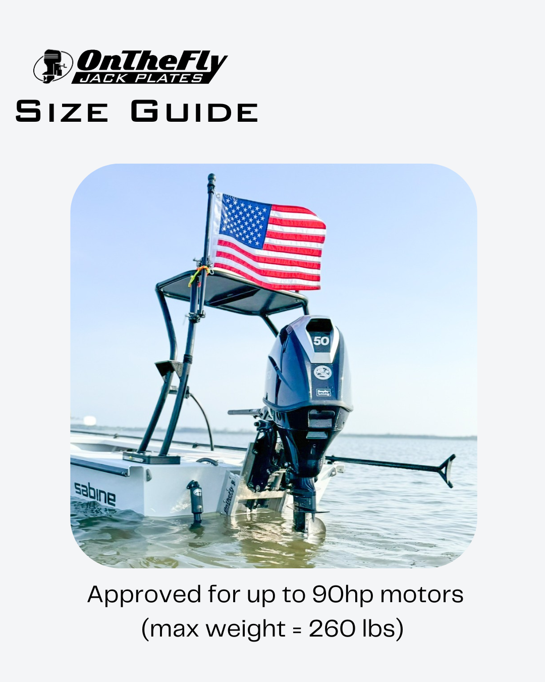 Large Electric Jack Plate (up to 90hp) | On The Fly Jack Plates