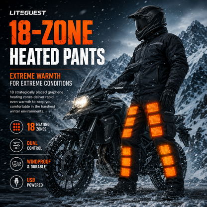 LITEGUEST 18-Zone Heated Pants | Extreme Cold Riding &amp; Skiing