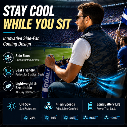 LITEGUEST 360° Side Fan Cooling Vest | Outdoor Summer Gear