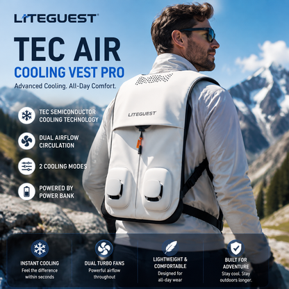 LITEGUEST TEC Air Conditioning Vest Pro | Advanced Cooling Vest