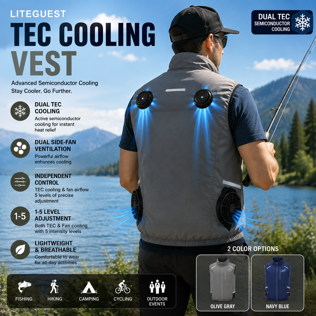 LITEGUEST TEC Cooling Vest | Advanced Semiconductor Cooling