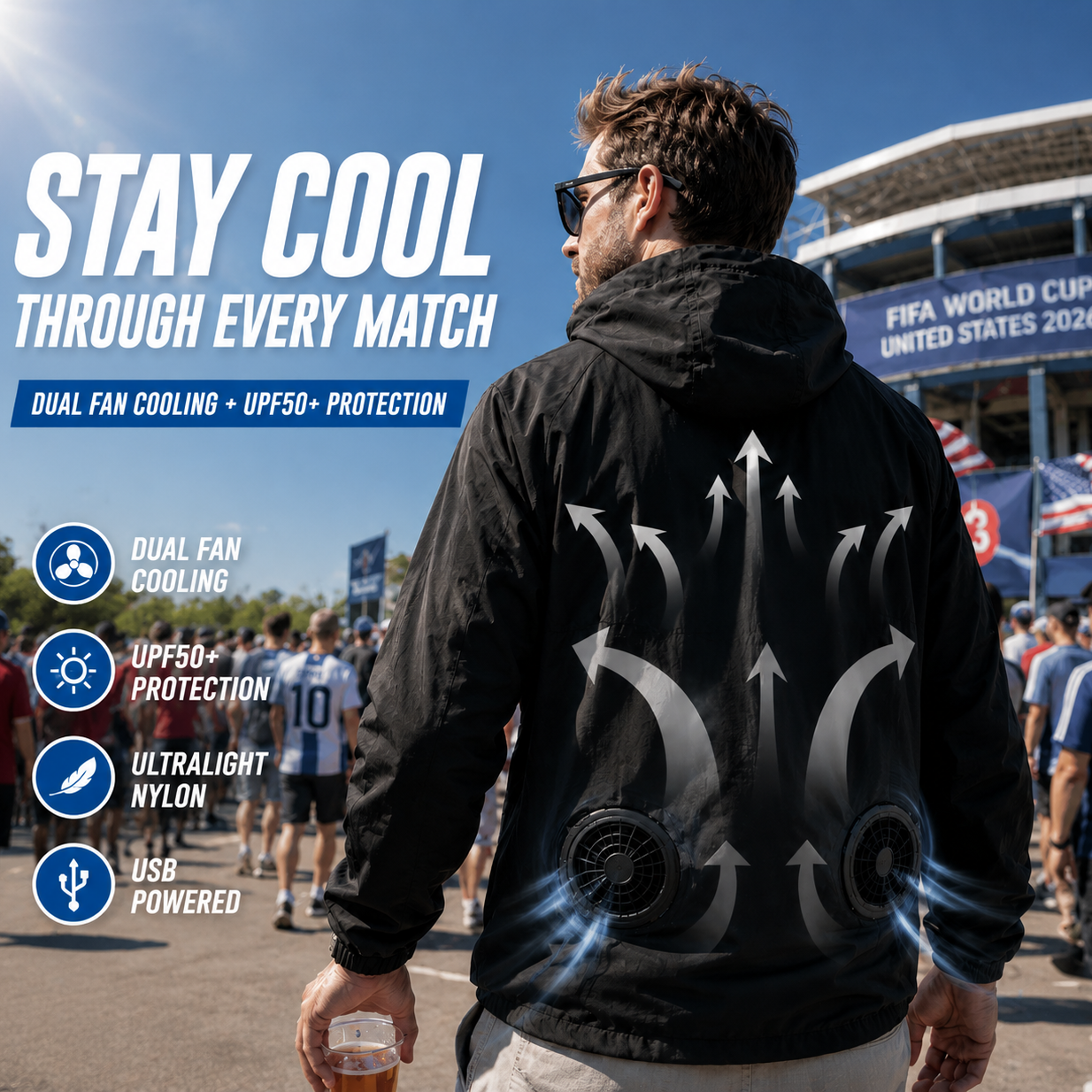 LITEGUEST Ultralight UPF50+ Cooling Jacket | Outdoor Cooling Gear
