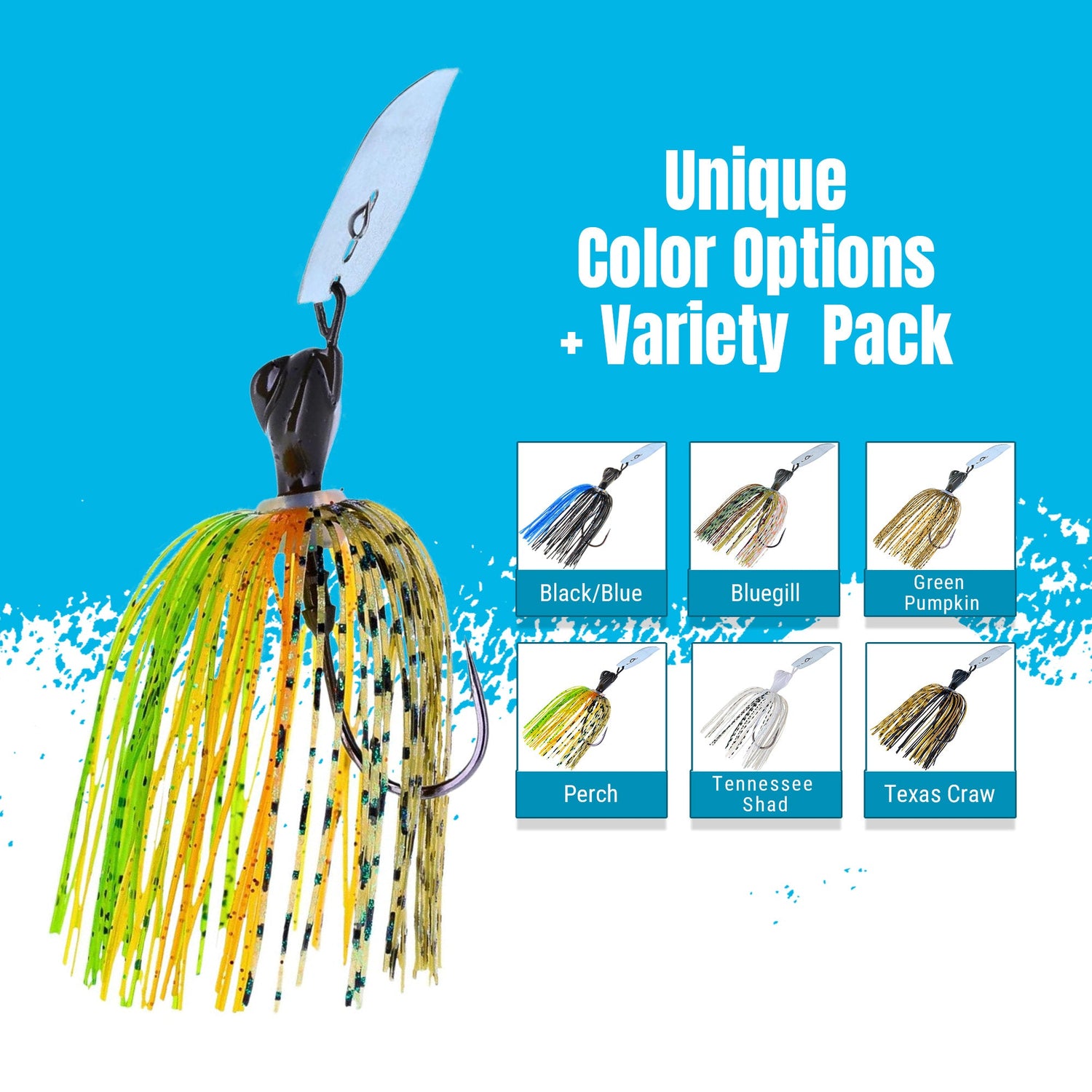 Reaction Tackle Lead Breaker Jigs- 3-Pack; Durable Fishing Jigs for Freshwater &amp; Saltwater