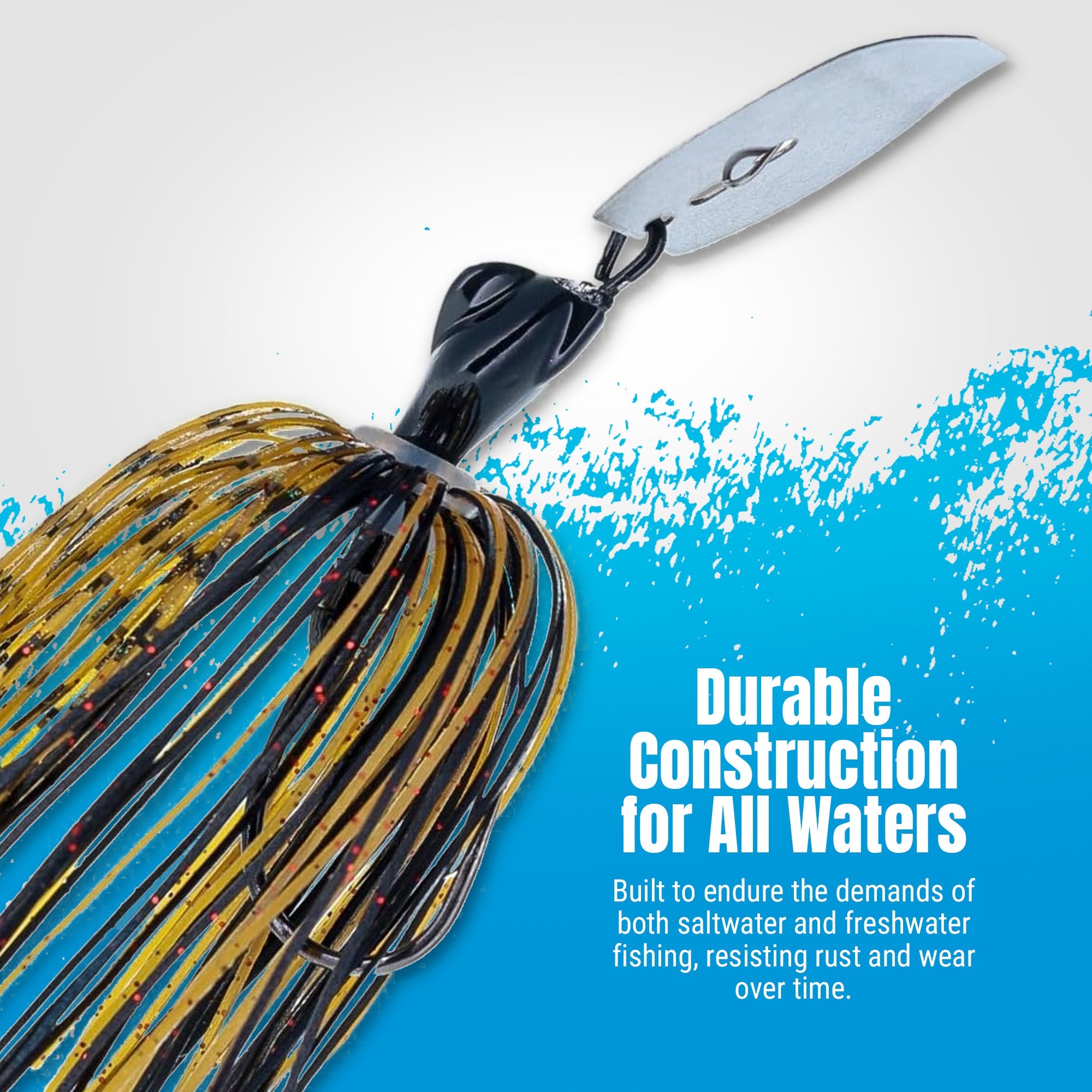 Reaction Tackle Lead Breaker Jigs- 3-Pack; Durable Fishing Jigs for Freshwater &amp; Saltwater