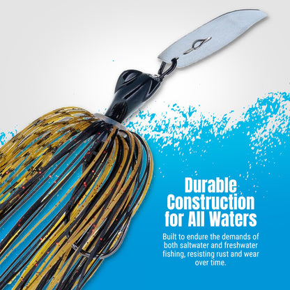 Reaction Tackle Lead Breaker Jigs- 3-Pack; Durable Fishing Jigs for Freshwater &amp; Saltwater