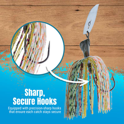 Reaction Tackle Lead Breaker Jigs- 3-Pack; Durable Fishing Jigs for Freshwater &amp; Saltwater