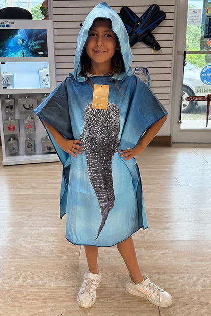 Lelewaʻa - Whale Shark Towel Poncho (Mini)