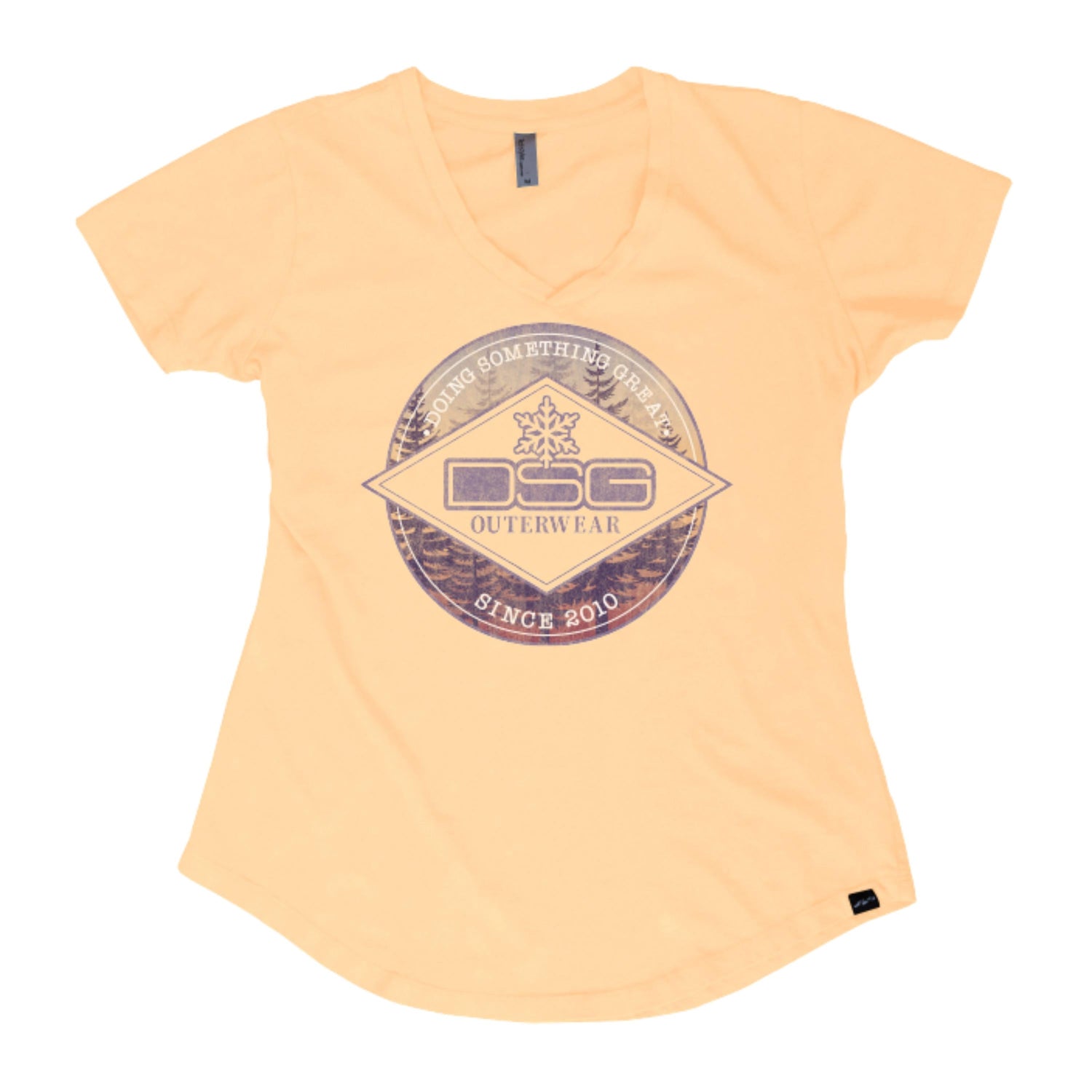 Long Sunny Days V Neck Tee