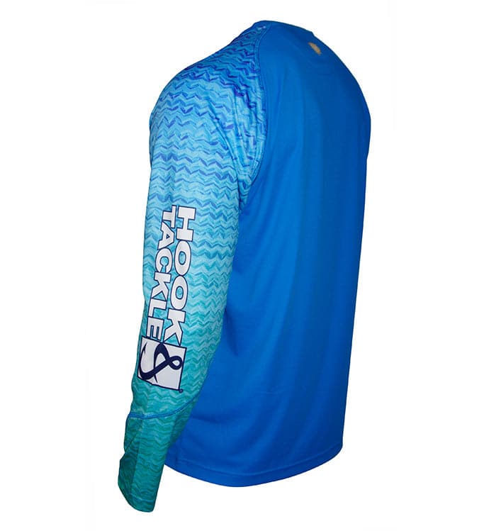 Youth Gradient Waves UV Fishing Shirt (8-20)