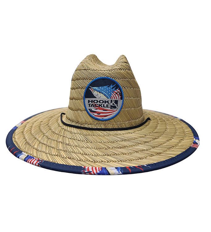 Sails &amp; Stripes Straw Hat