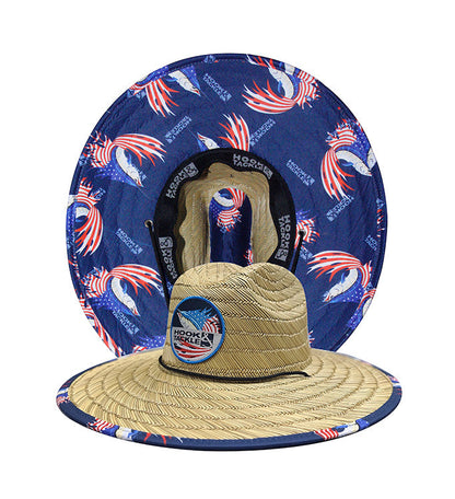 Sails &amp; Stripes Straw Hat