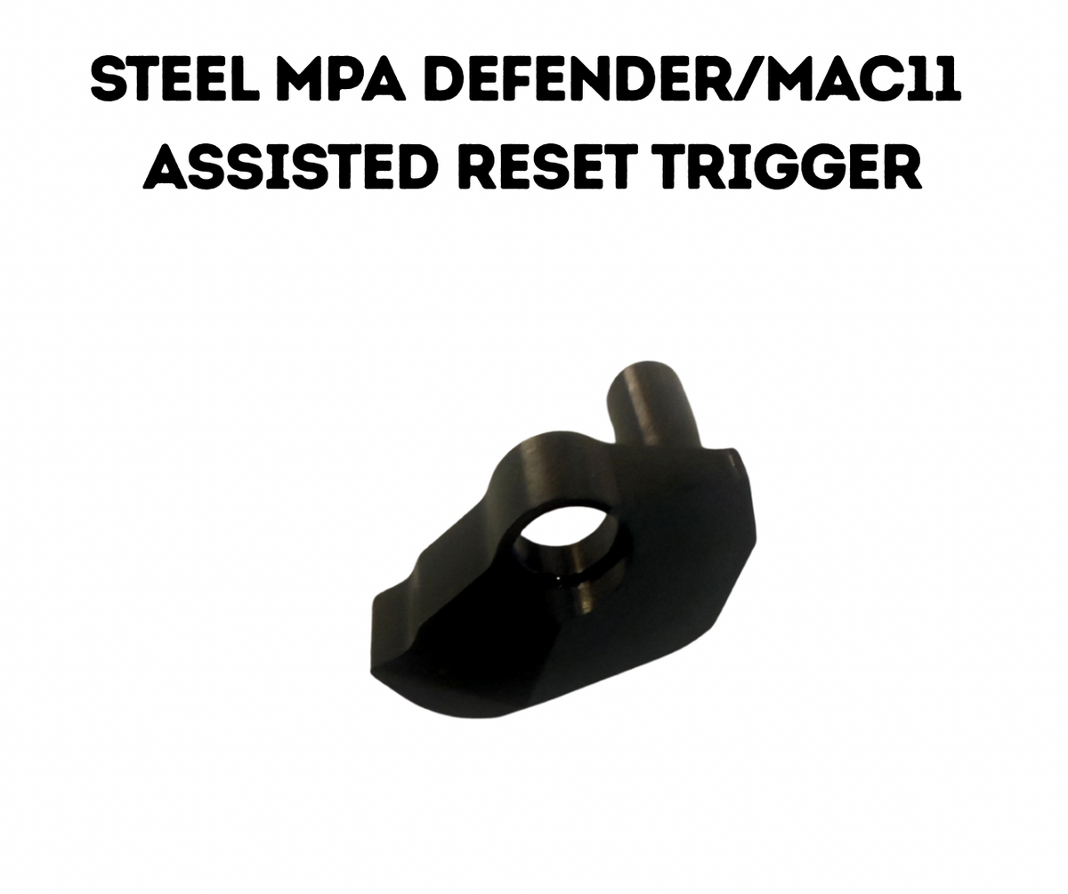 Mac-11 Clone &amp; MPA Defender Assisted Reset Trigger – Drop-In TAR, Heat-Treated 4140 Steel