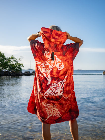 Lahui - Hawaiian Tribal Towel Poncho (Regular)
