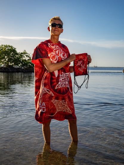 Lahui - Hawaiian Tribal Towel Poncho (Regular)