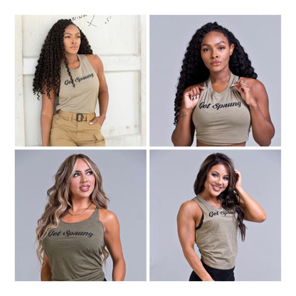 The Original GET SPRUNG Unisex Military Green XS-XXL