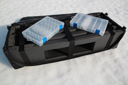 35" Ice Fishing Combo Rod &amp; Reel Tackle Bag