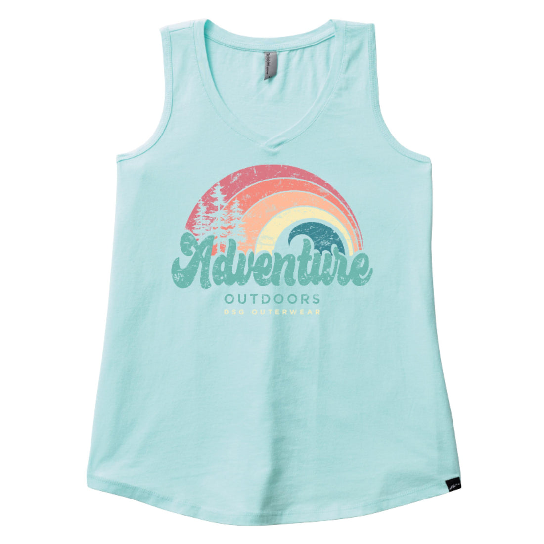 Rainbow V Neck Tank
