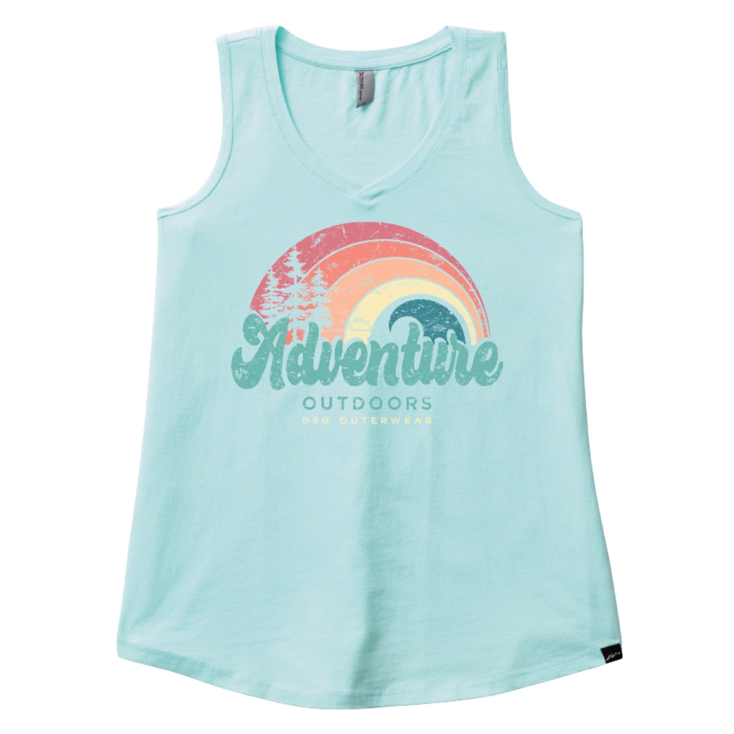 Rainbow V Neck Tank