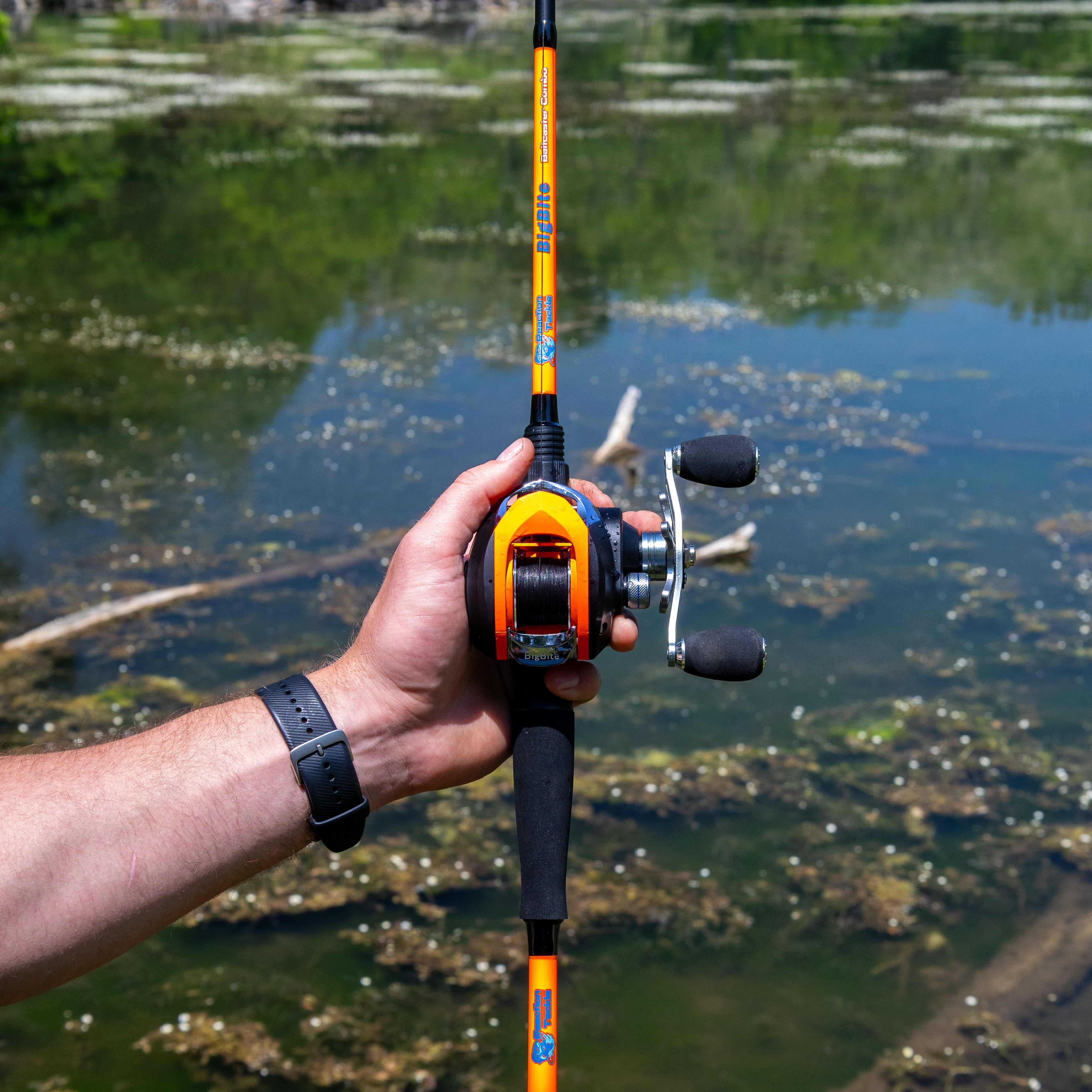 Reaction Tackle Fishing Rod and Baitcasting Reel Combo - Big Bite