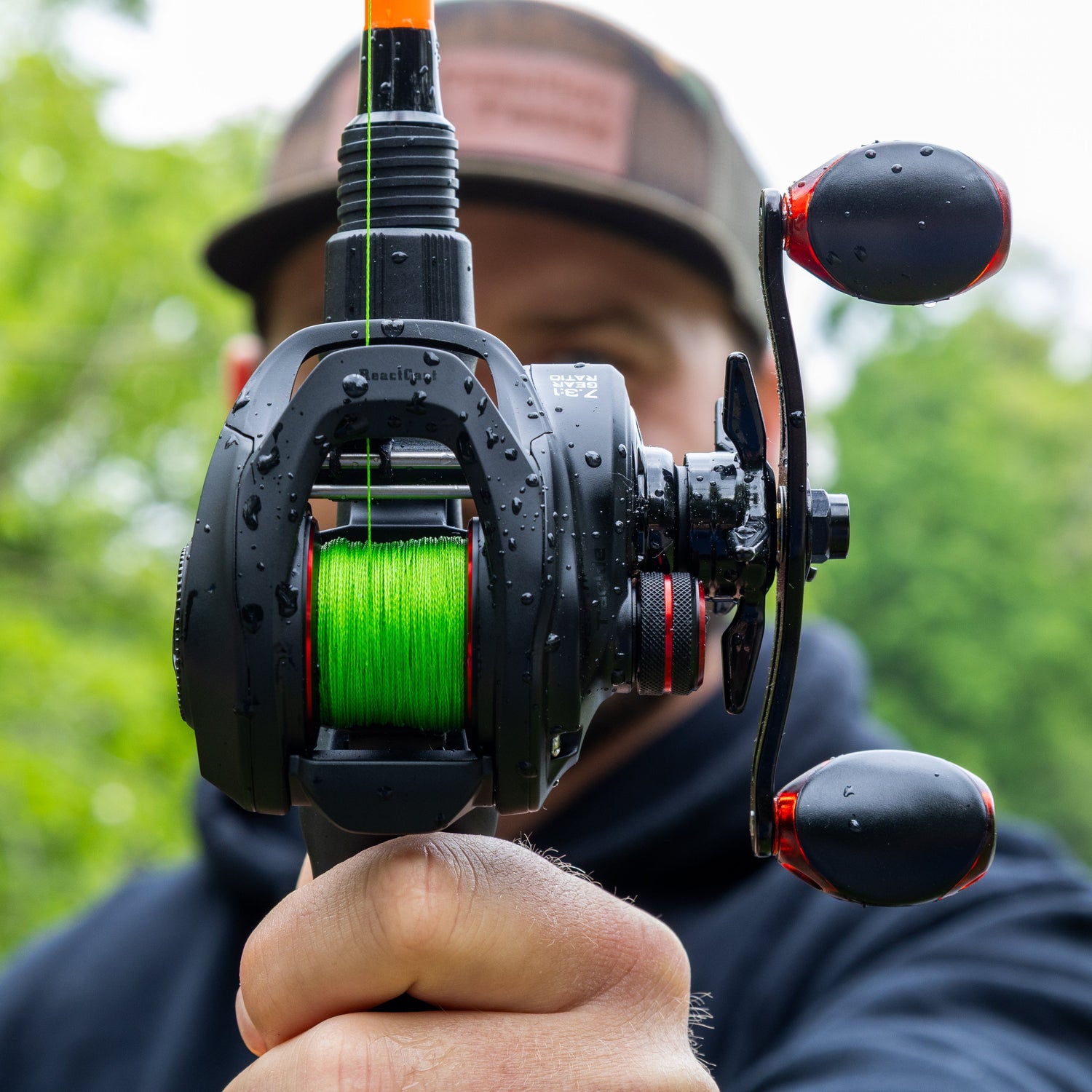 Reaction Tackle Braided Fishing Line - NO FADE Hi Vis Green