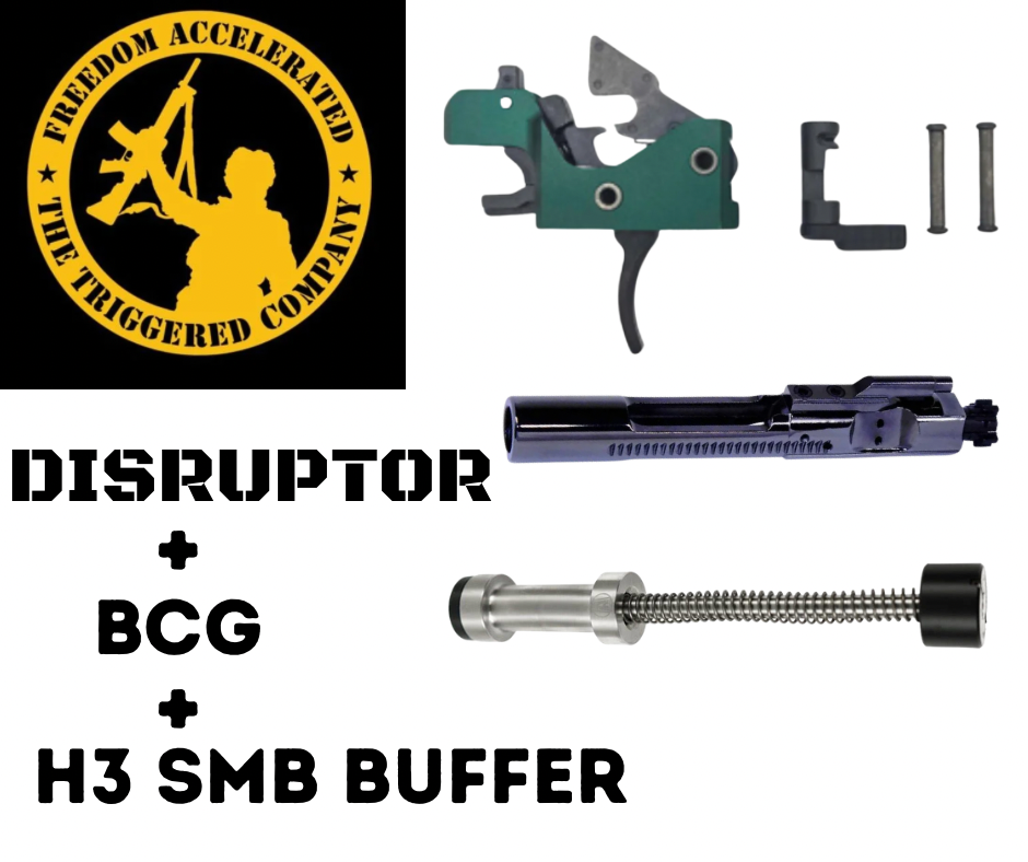 Partisan Disruptor FRT + MPI BCG + Armaspec SMB H3 — Complete AR-15 FRT Kit for Suppressed &amp; Short-Gas Builds