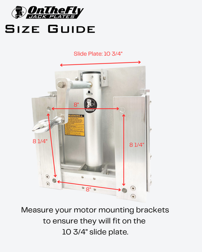 Standard Manual Jack Plate (up to 30hp) | On The Fly Jack Plates