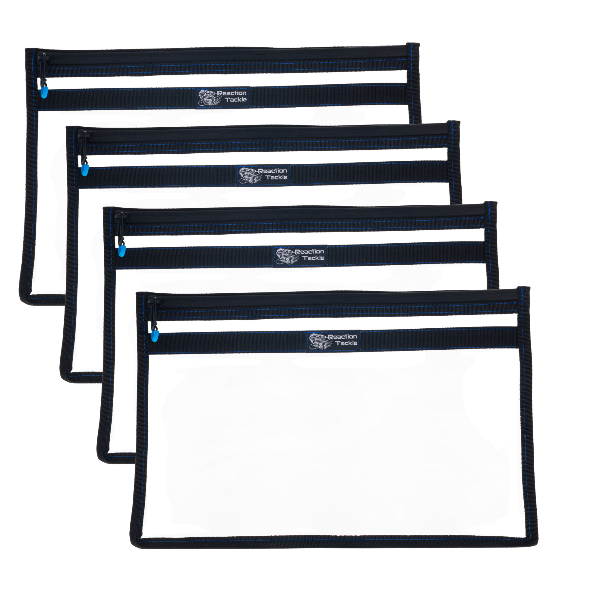 Reaction Tackle Clear Storage Bag Tackle Pak - Water-Resistant Plastic Storage