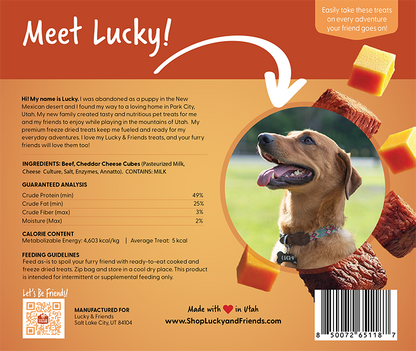 Lucky &amp; Friends Steak &amp; Cheese Dog Treat