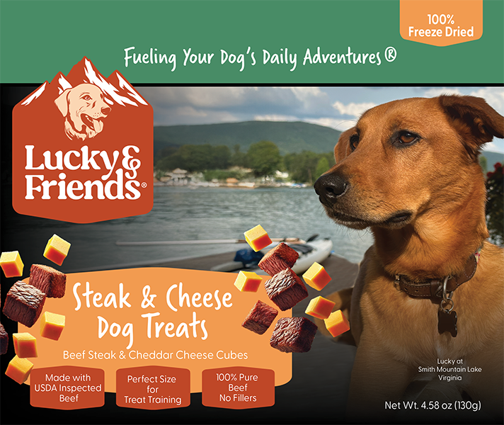 Lucky &amp; Friends Steak &amp; Cheese Dog Treat
