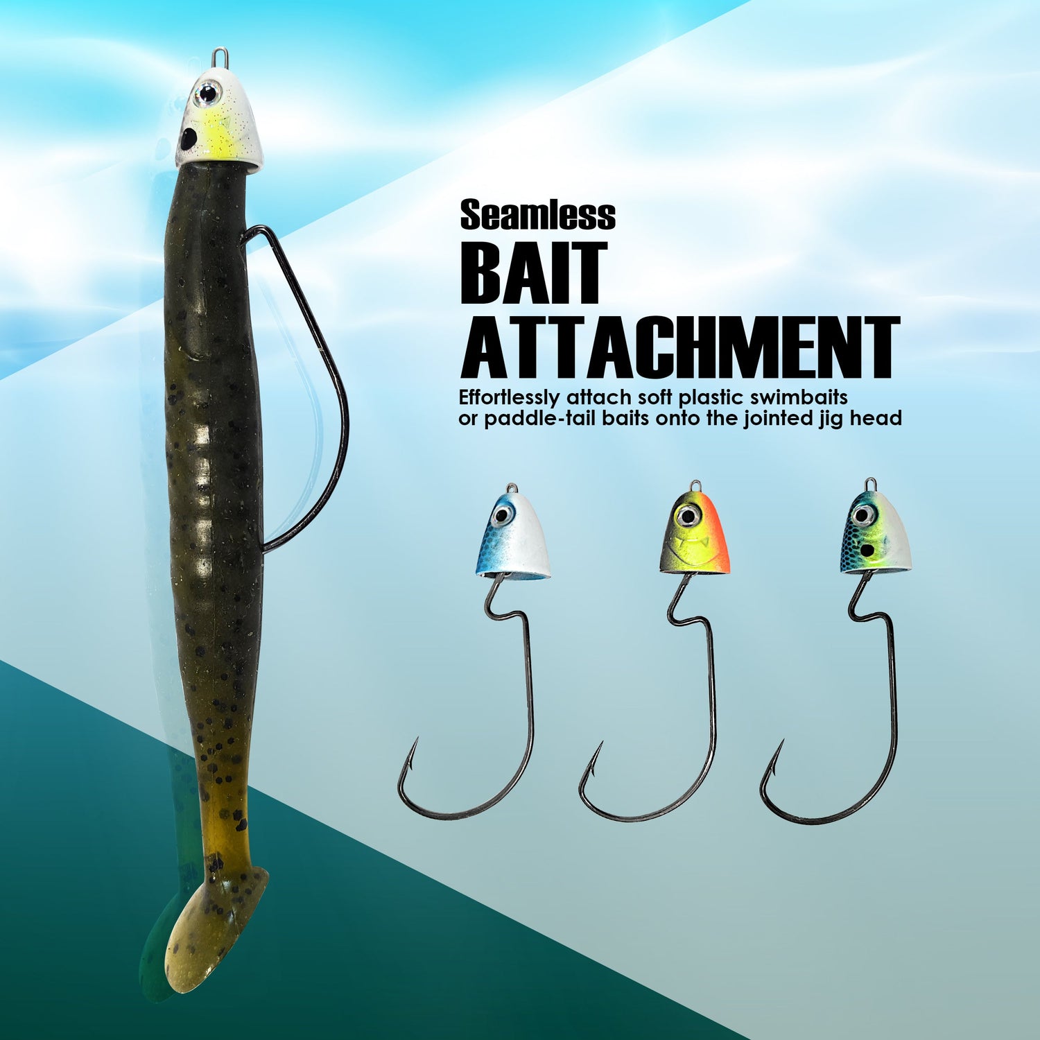 Reaction Tackle Tungsten Swing/ Swimbait Jig Heads