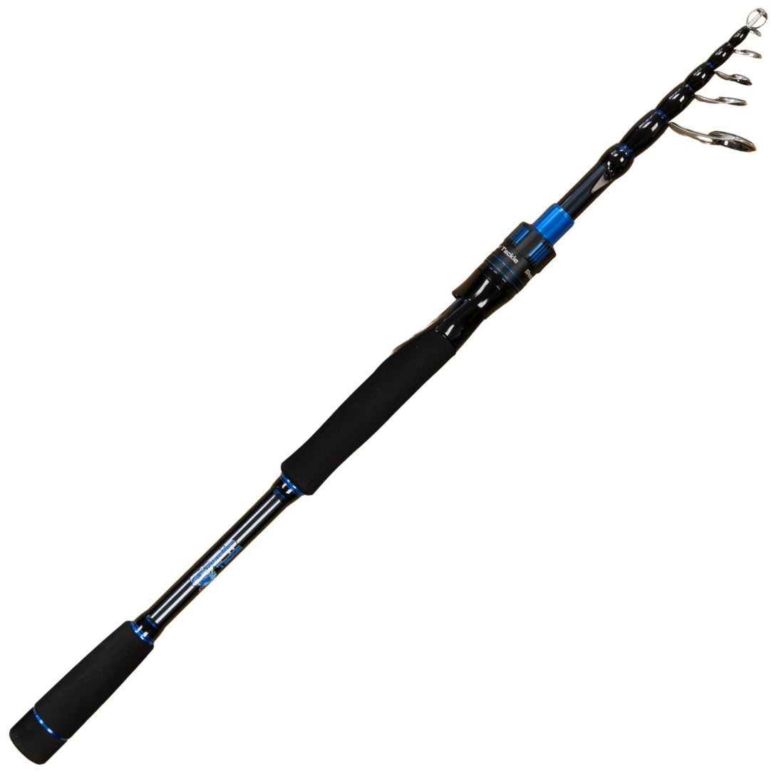 Reaction Tackle Telescopic Spinning Rod – Carbon Travel Fishing Rod – Collapsible Rod for Freshwater and Saltwater