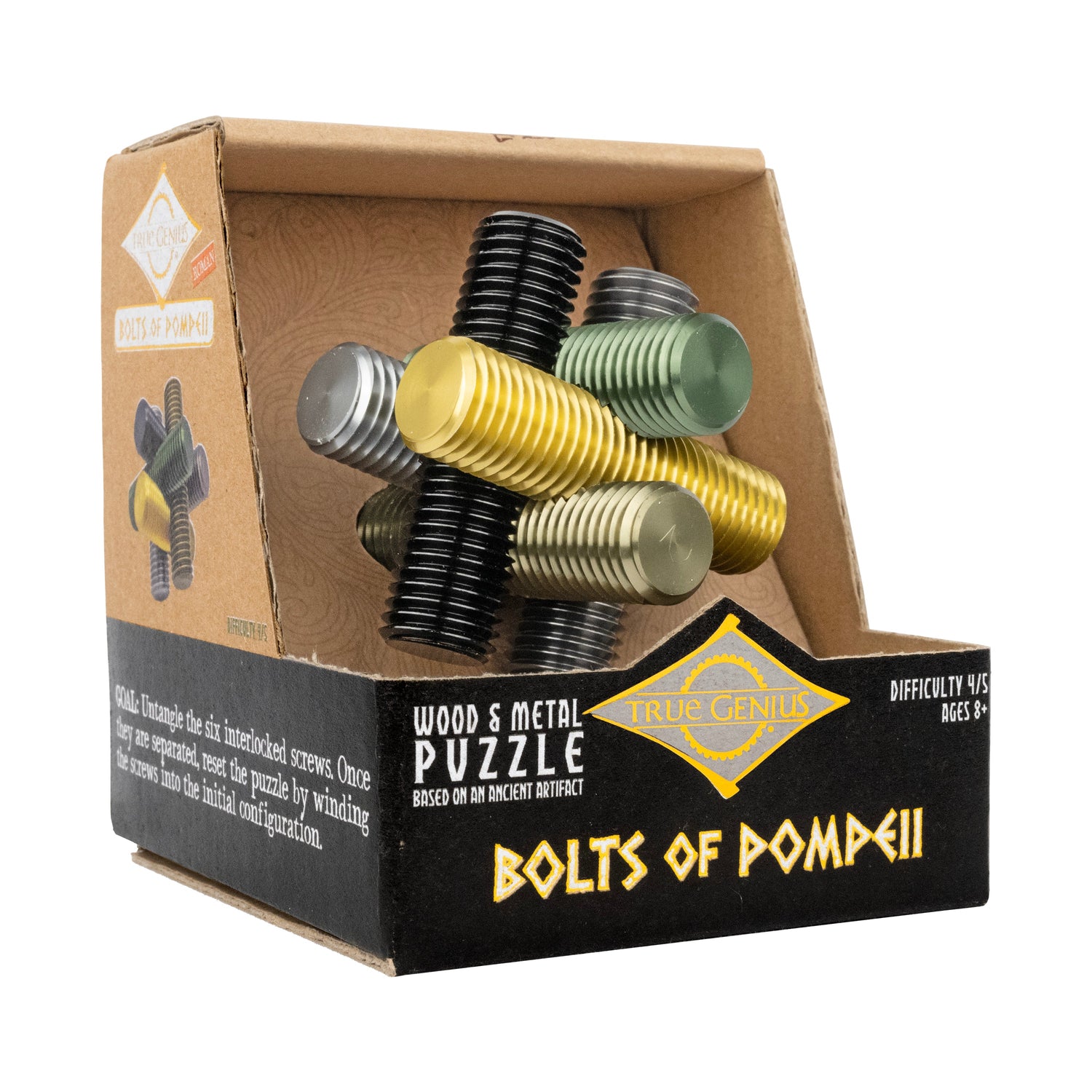 Bolts of Pompeii – Interlocking Metal Burr Puzzle