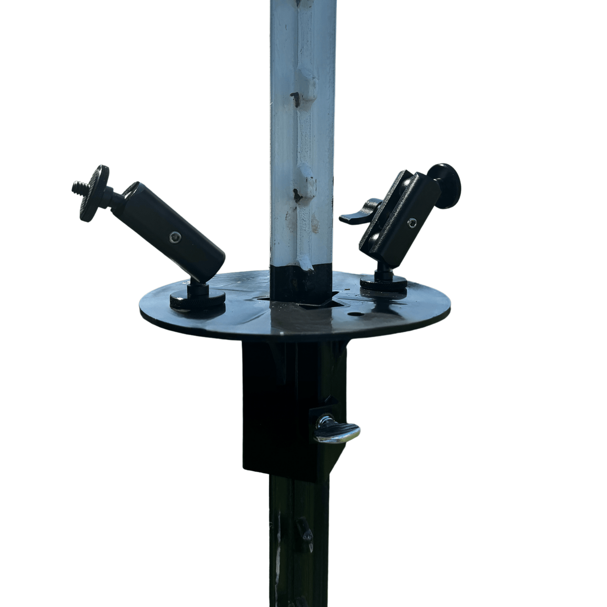 Patented T-Post Trail Camera Mount with 2 Articulating Arms