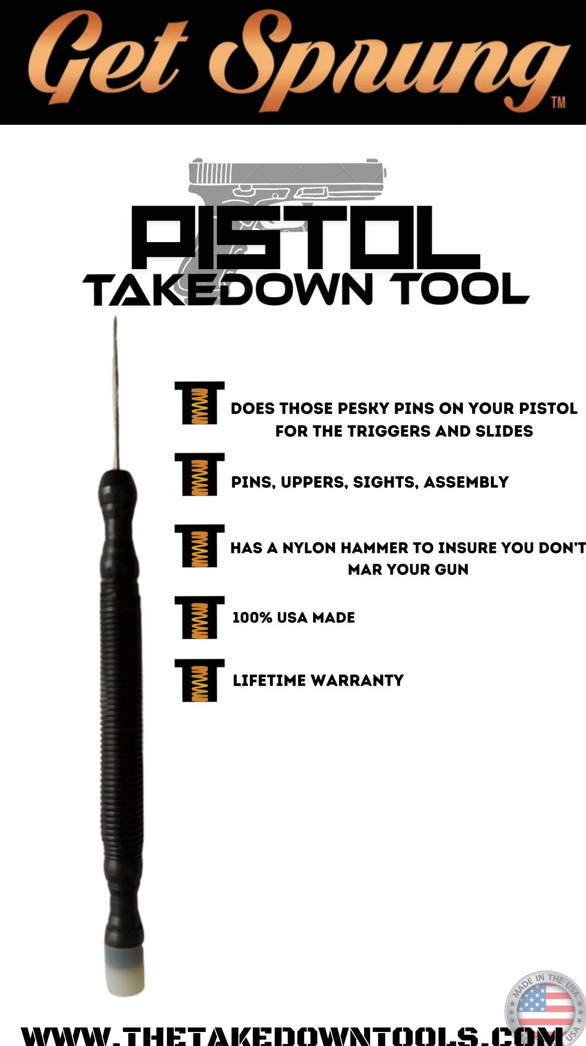 The Takedown Tool 2 Pack- AR-TT &amp; The Takedown Tool of your choice in a USA Pouch