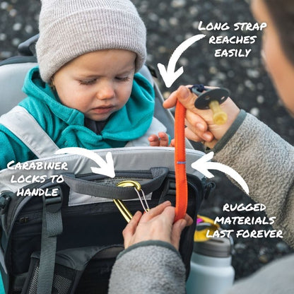 Trail Tether: Hiking-Rated Pacifier Clip and Multi-Use Strap