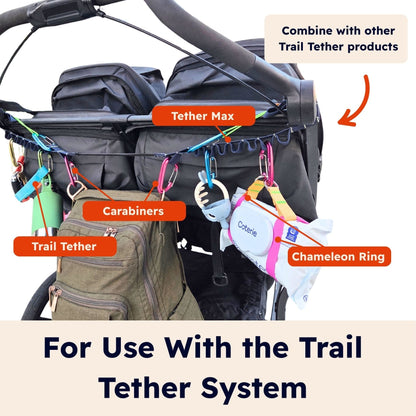Tether Max – Stroller Gear Rail &amp; Multi-Use Bungee Gear Strap