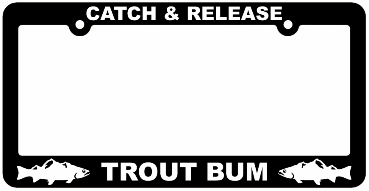 Fishing License Plate Frames