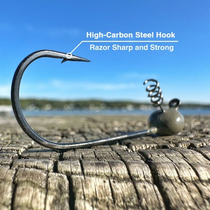 Reaction Tackle Tungsten Shaky Head Jigs 5-Pack