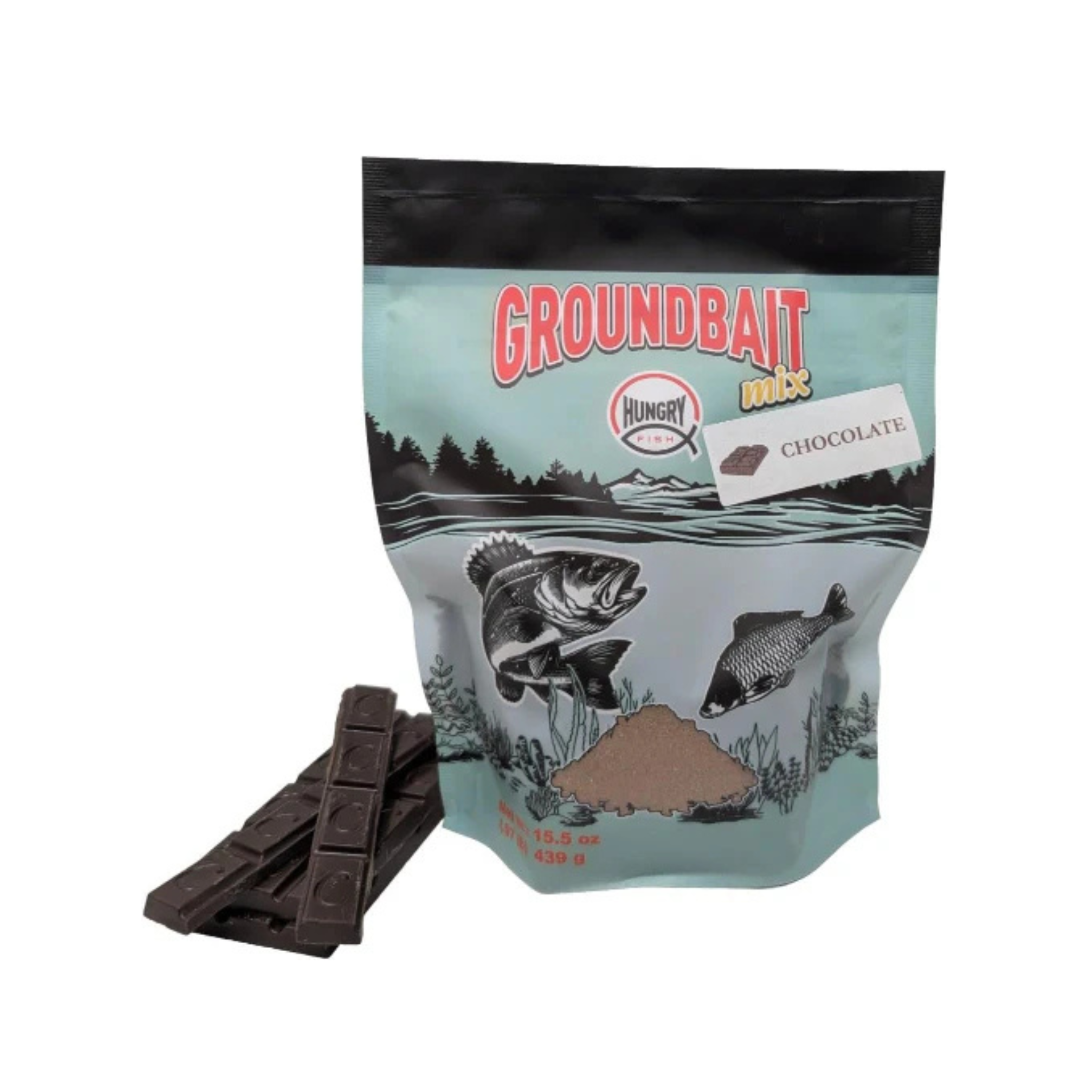 HungryFish GroundBait Mix - ( Chocolate ) 15.5oz