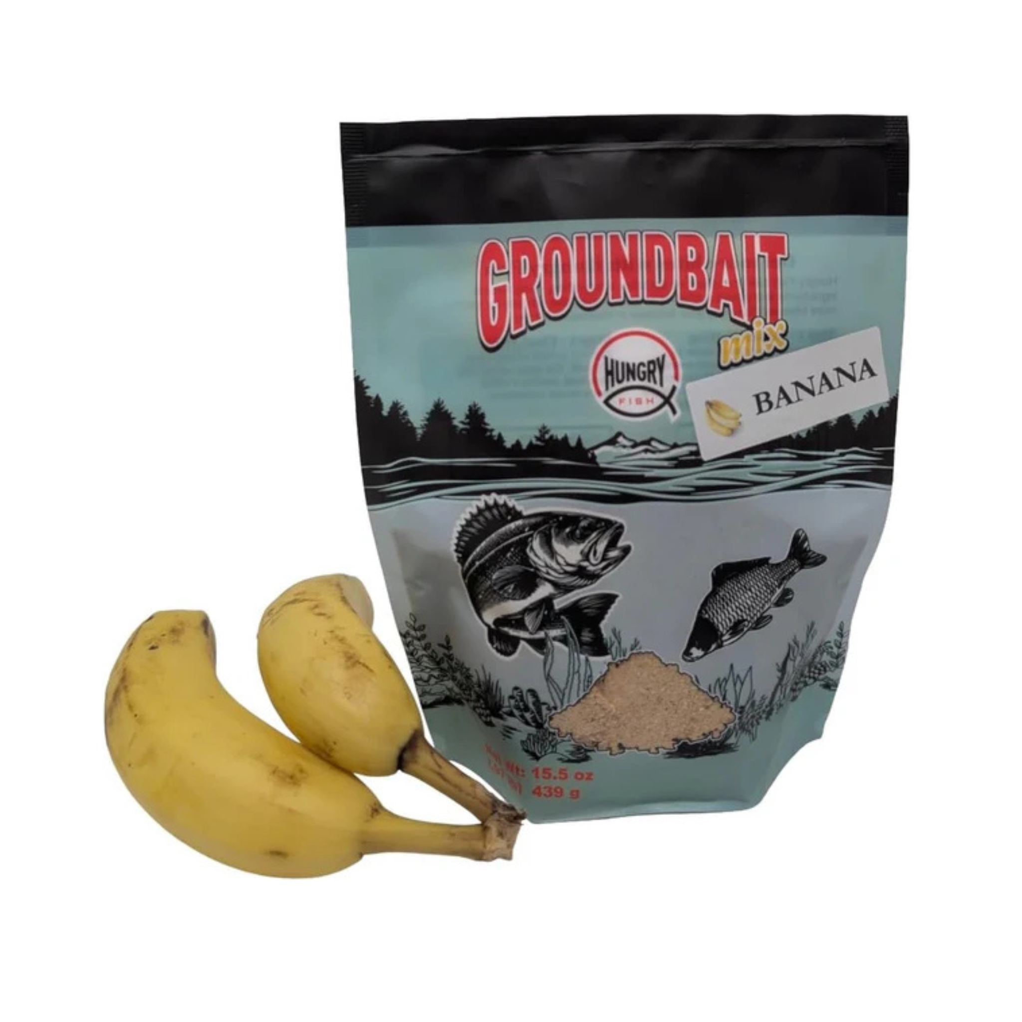 HungryFish GroundBait Mix - (Banana) 15.5oz
