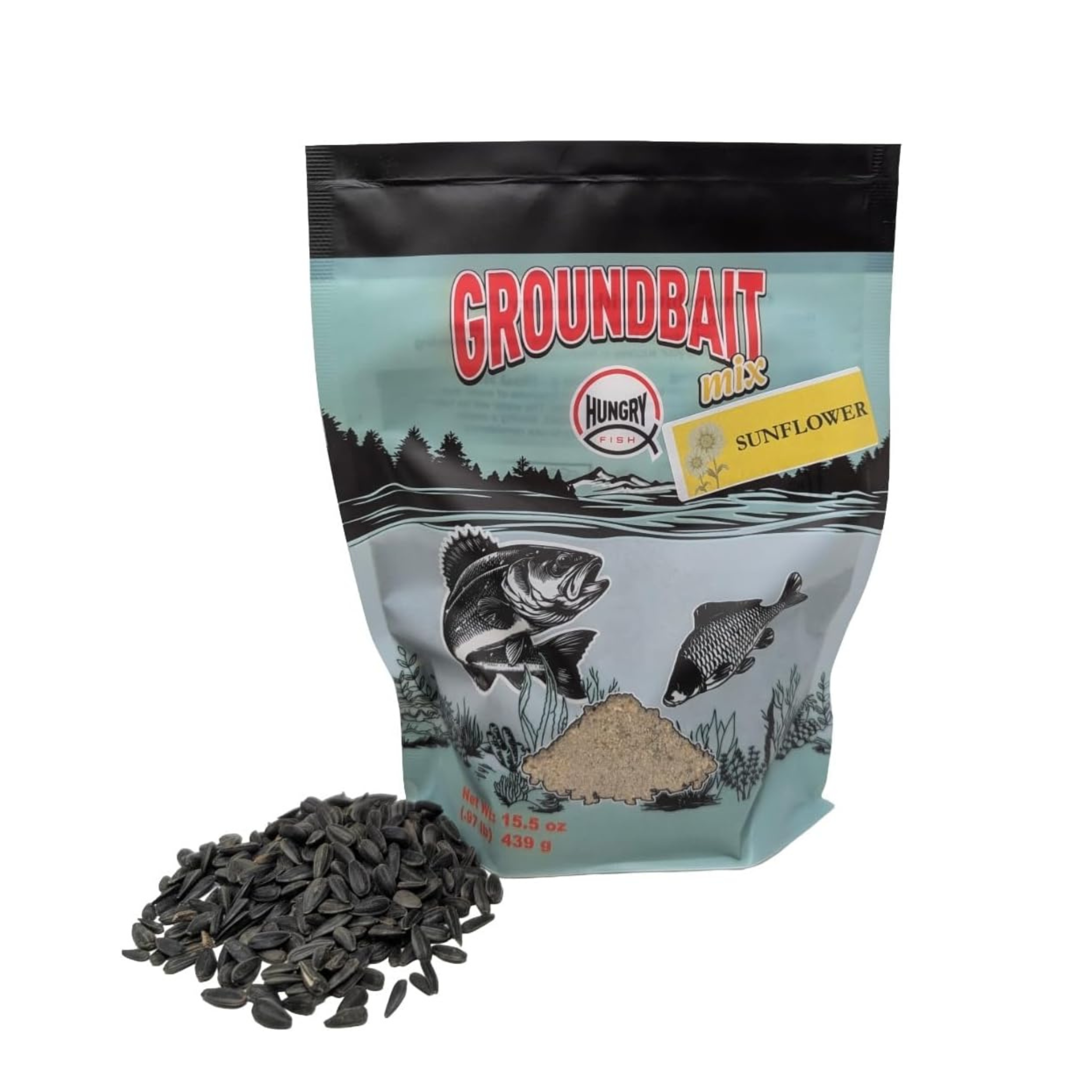 HungryFish GroundBait Mix - (Sunflower) 15.5oz