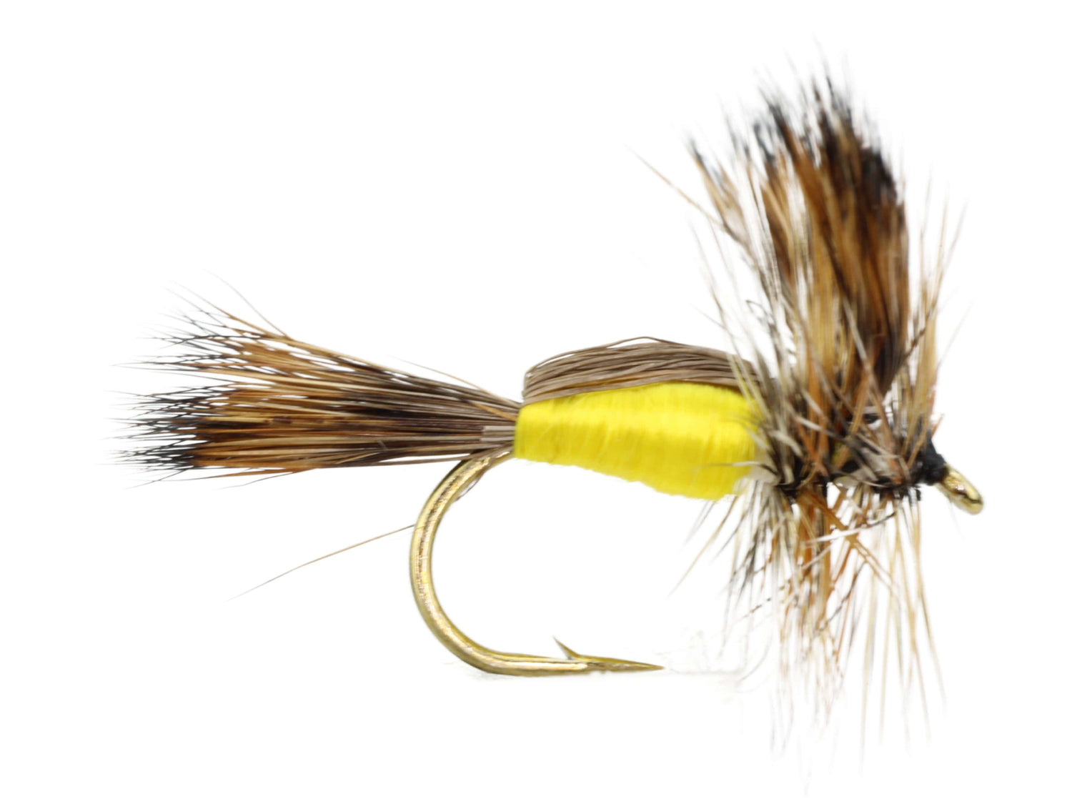 Humpy Fly, Size 10 | Yellow | Qty. 6 | Wild Water Fly Fishing