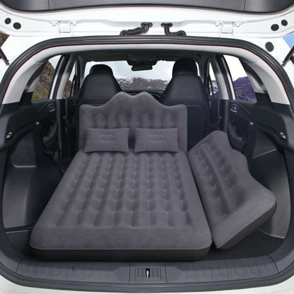 Umbrauto 29.53in/75cm Wide Car Air Mattress Inflatable SUV, Truck &amp; Van Back Seat Camping Bed with Pump &amp; Pillows,Black