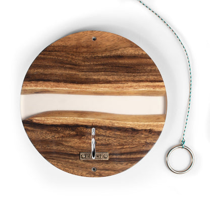 Botanical Acacia Wood Hook and Ring Toss Game