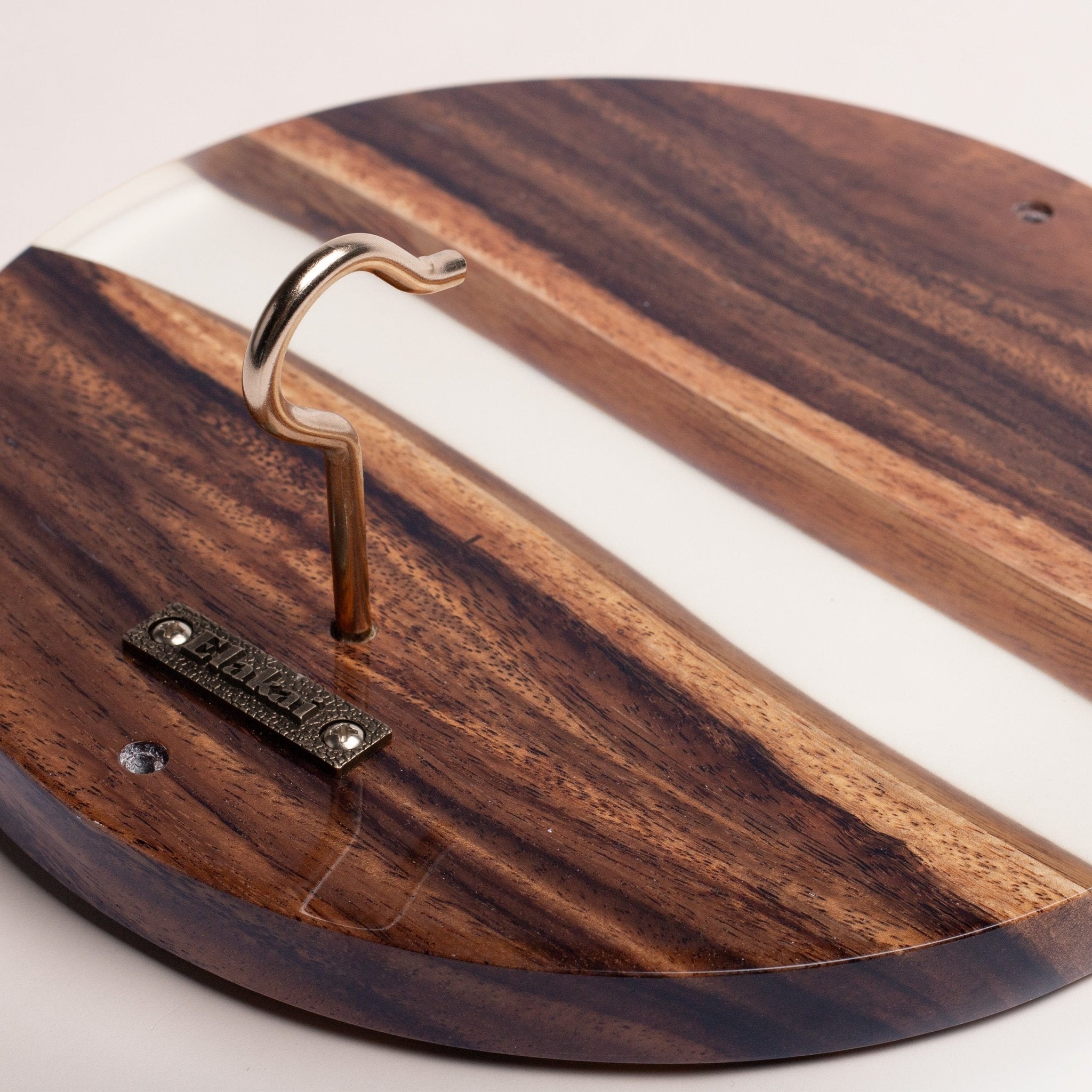 Botanical Acacia Wood Hook and Ring Toss Game