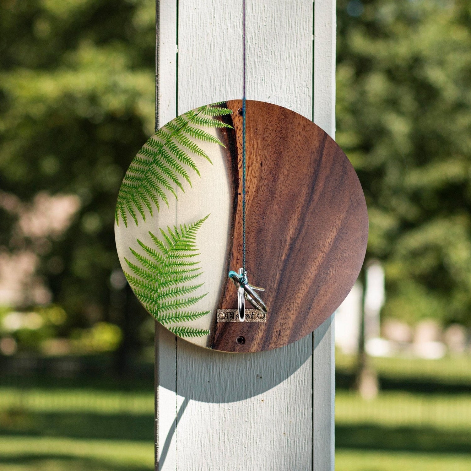 Botanical Acacia Wood Hook and Ring Toss Game