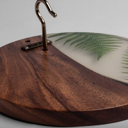 Botanical Acacia Wood Hook and Ring Toss Game