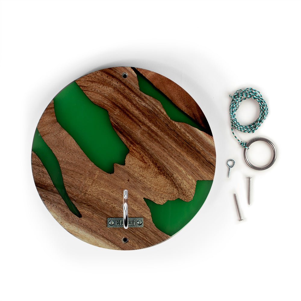 Botanical Acacia Wood Hook and Ring Toss Game