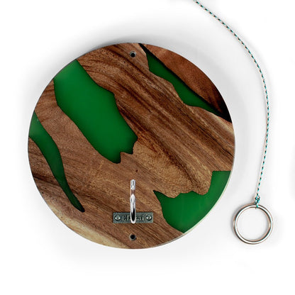 Botanical Acacia Wood Hook and Ring Toss Game